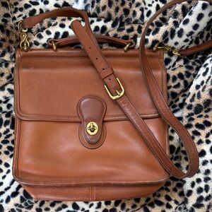 Coach Tan Leather Crossbody Bag
